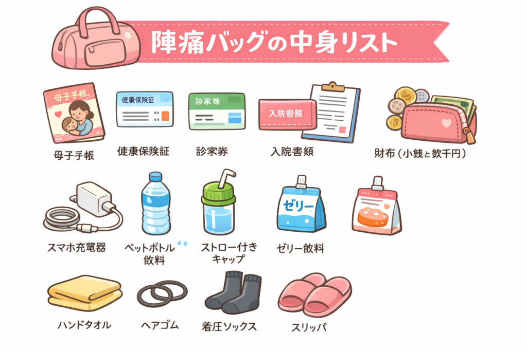 陣痛バッグ中身