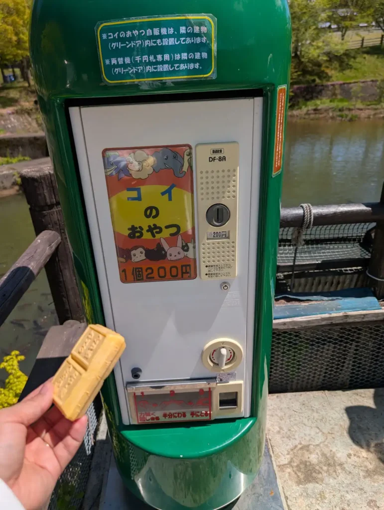 牧歌の里のコイのエサ。200円