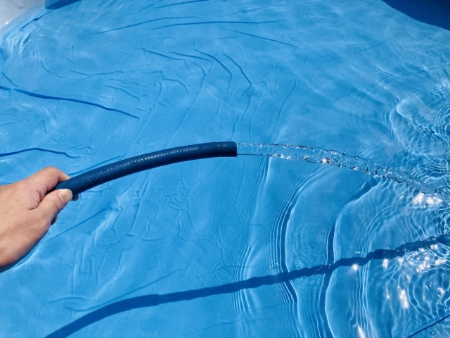 真夏のホースの水温に要注意